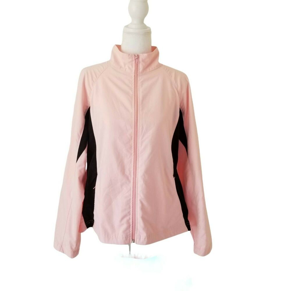 Vital Athletic Women windbreaker Jacket rose and black - Size L